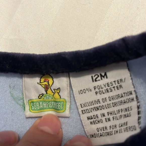 Vtg SESAME STREET Baby Big Bird top size 12 Months - Picture 3 of 4